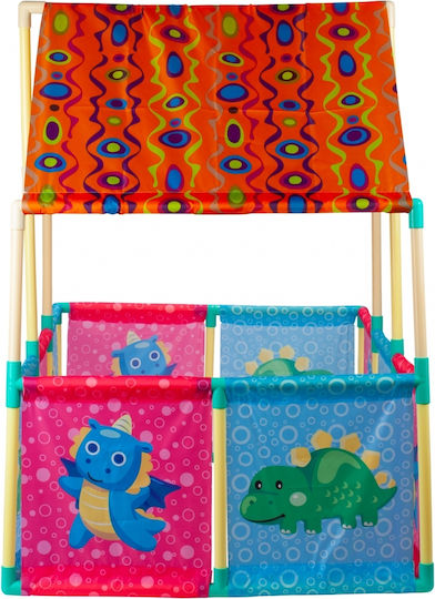 Căsuță De Joacă Pentru Copii Multifuncțională Baby Paradise Cu Gard Multicoloră 113x115x77cm