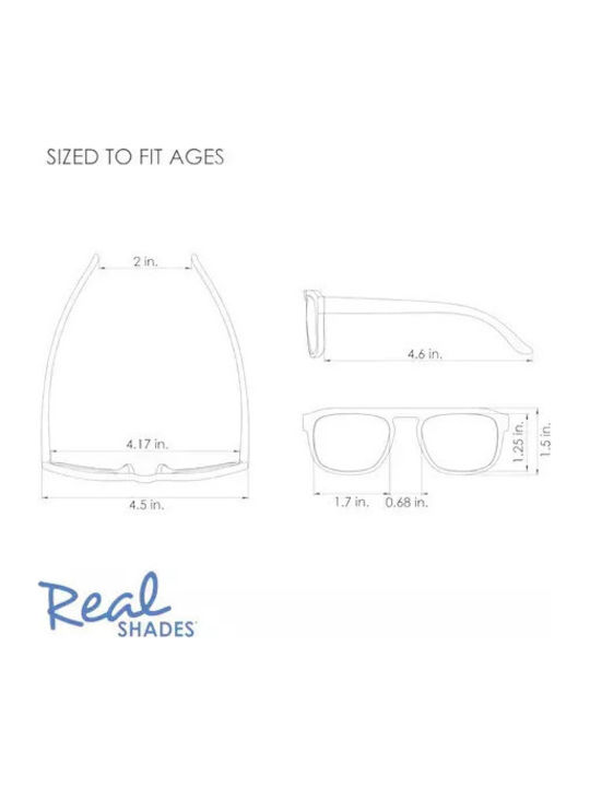 Real Shades Toddler Άθραυστα Παιδικά Γυαλιά Ηλίου Καφέ για 4-6 Ετών