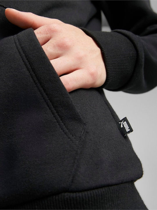 Ess+ Women's Sweatshirt Hooded Black