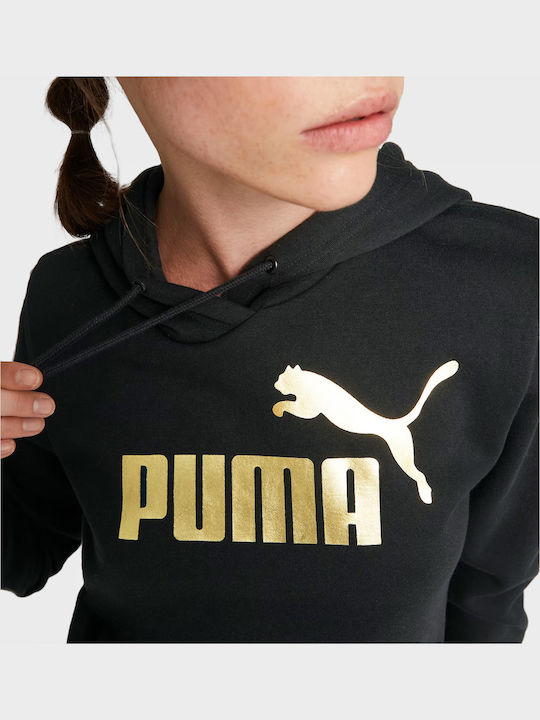 Ess+ Women's Sweatshirt Hooded Black