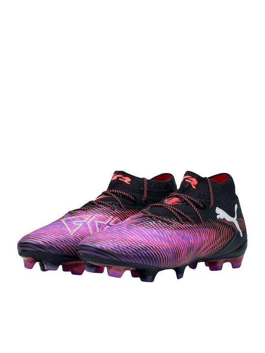 PUMA Future 8 Ultimate Ποδοσφαιρικά Παπούτσια με Τάπες FG Μαύρα