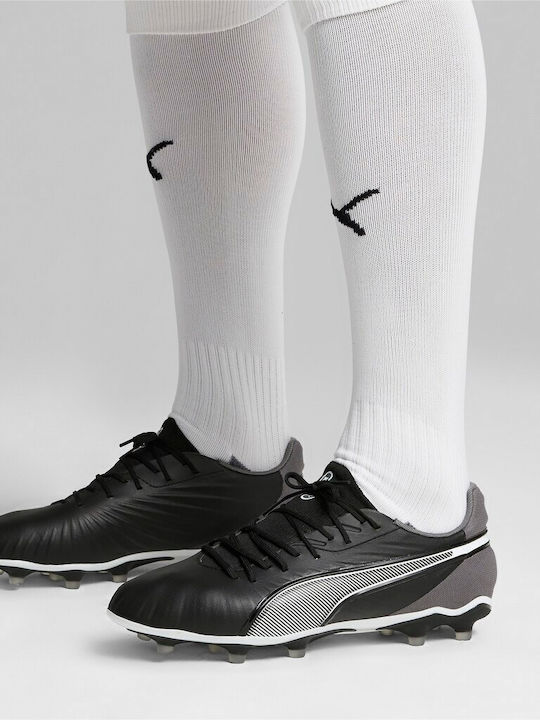 PUMA King Match Ποδοσφαιρικά Παπούτσια με Τάπες FG/AG Μαύρα