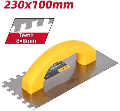 Deli Σπάτουλα Πλαστική Οδοντωτή 230x100mm με Πλαστική Λαβή DL509310
