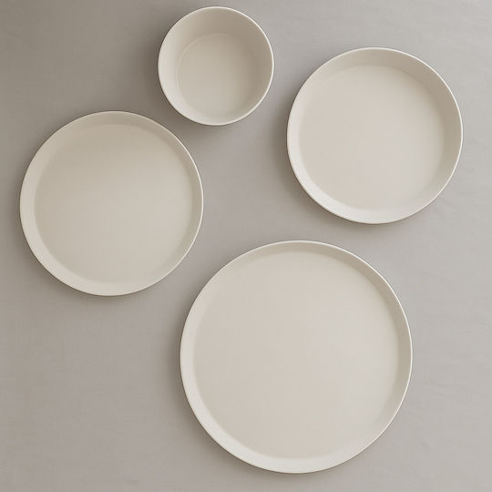 Kutahya Porselen Serving Bowl Round made of Porcelain White 6pcs
