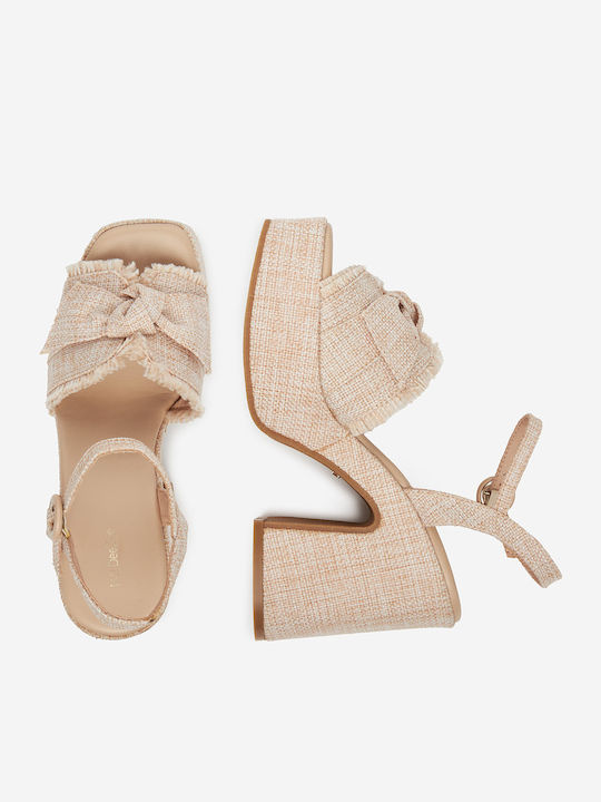 Sandalen Beige