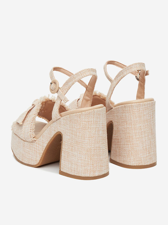 Sandalen Beige
