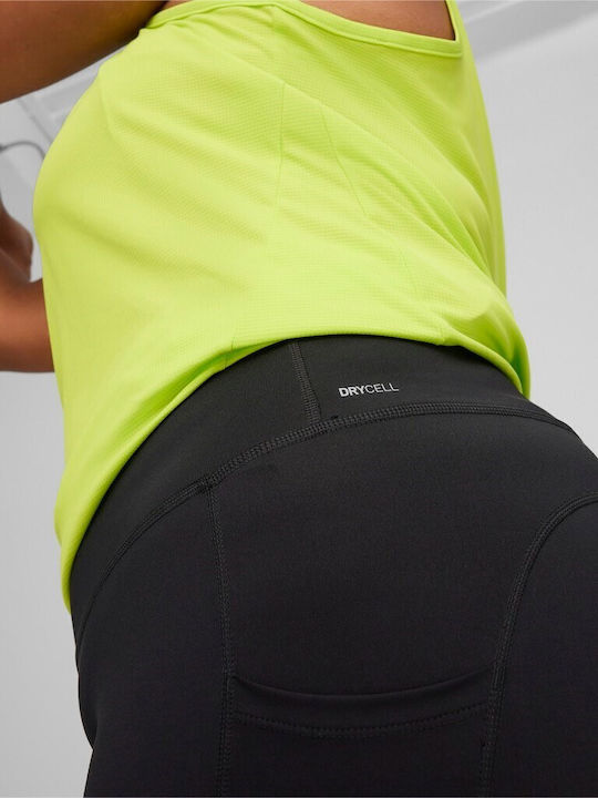 Leggings Pentru Alergare Colanți Lung Strângere Negri