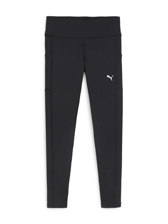 Leggings Pentru Alergare Colanți Lung Strângere Negri