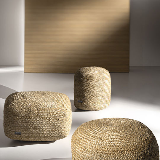 Fotolii Puf Scaun Impermeabil Ottoman Bej 50x50x25cm