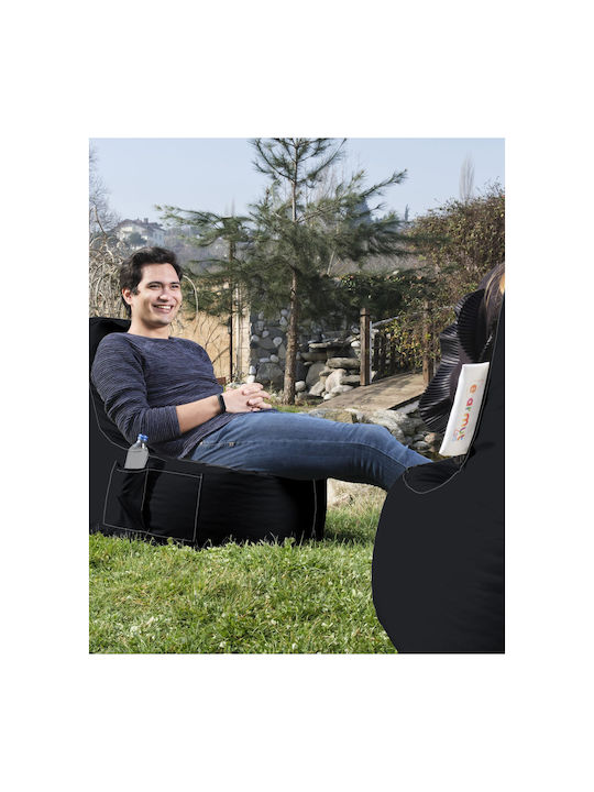 Bean Bag Chair Waterproof Eva Black 64x70x80cm