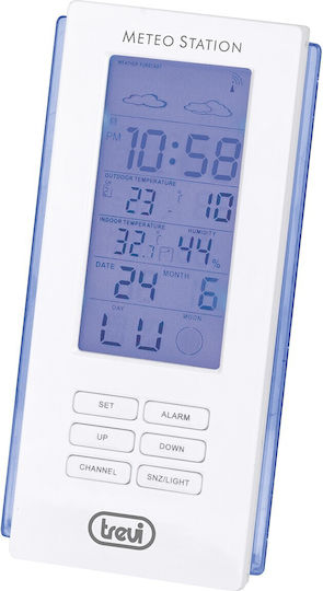 Trevi ME 3108 Drahtlos Wetterstation Digital Blau