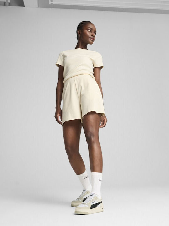 Women's Sporty Shorts Beige