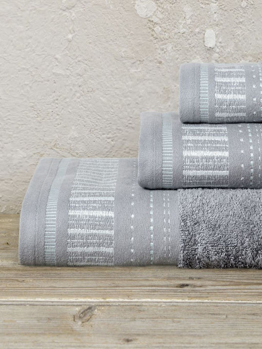 Kocoon 3-tlg. Set Badetücher Ekar Gray Gewicht 450gr/m²