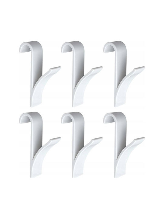 Wenko Single Wall-Mounted Bathroom Hook ​10x10cm White