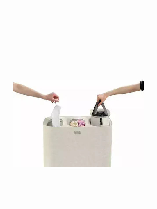 Joseph Joseph Coș De Rufe Din Plastic 90lt Cu Capac 71x59.1x39.5cm Bej