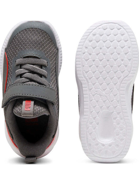 Flyer 3 Ac+inf Kids Sports Shoes Running with Hoop & Loop Closure Gray