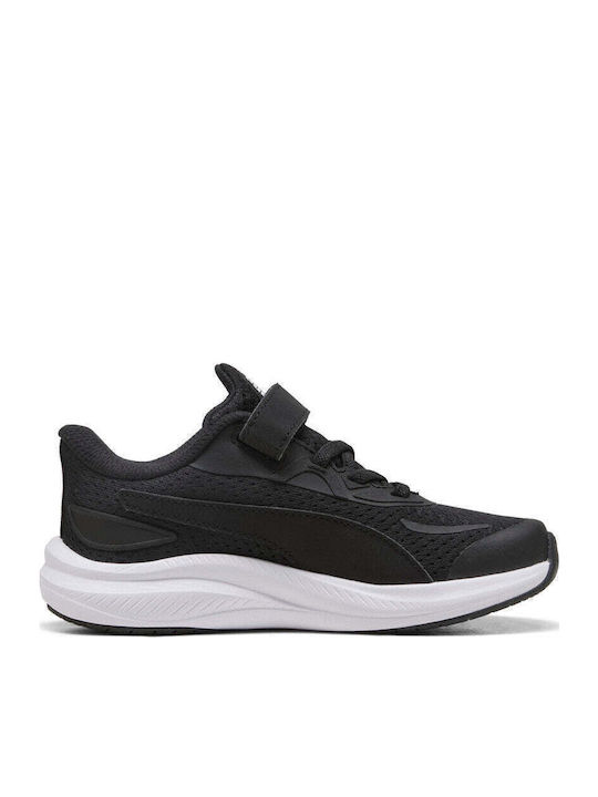 Skyrocket 2 Ac+ps Kids Sports Shoes Running with Hoop & Loop Closure Black