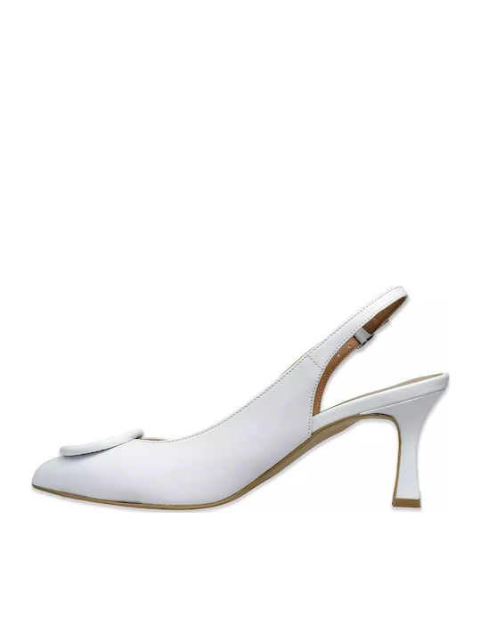 Pumps mit hohem Absatz Weiß