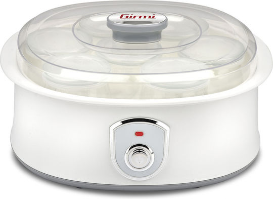 Girmi Yogurt Maker with Jars 1.26lt White 20W