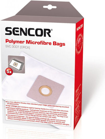 Sencor Vacuum Cleaner Bags 5pcs Compatible with Vacuum Cleaner Sencor