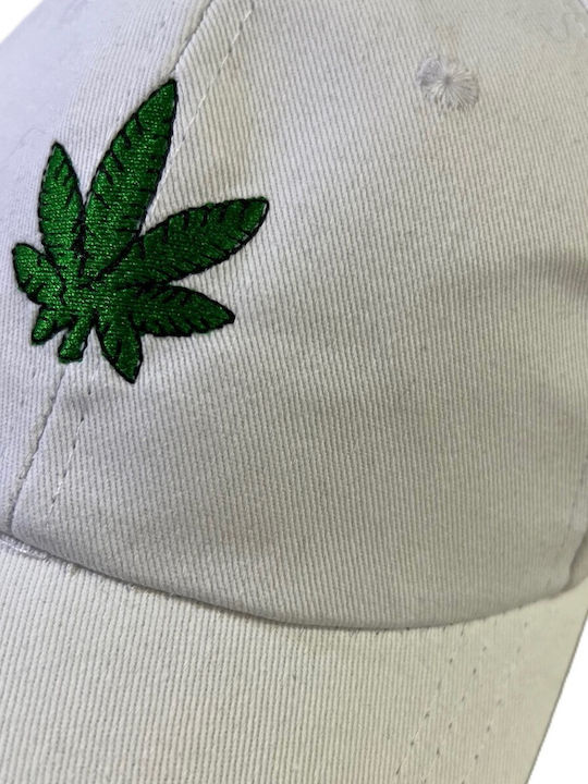 Ghetto Kappen Maple Leaf Stickerei 6-Panel Weiß