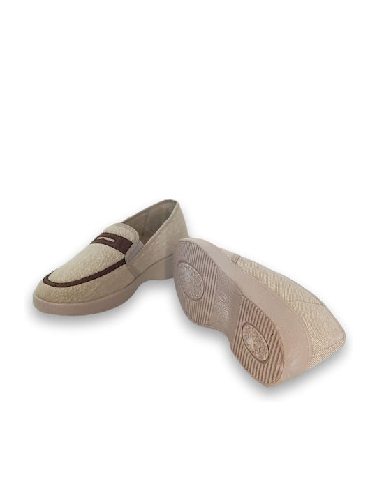 Herren Mokassins in Beige Farbe