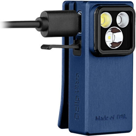 Olight Wiederaufladbar Taschenlampe LED UV IPX6 mit maximaler Helligkeit 530lm Marineblau