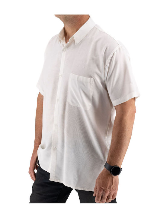 Short-sleeved Cotton Shirt White