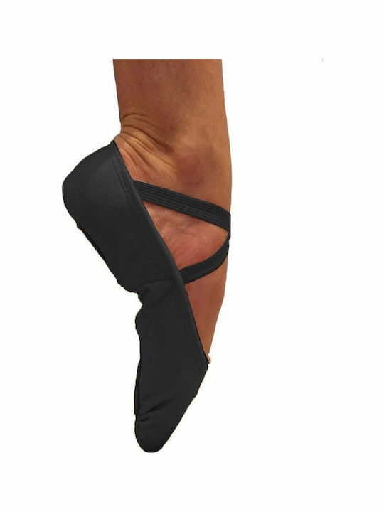 Plie Basilica Helen Troy Fabric Ballet Shoes Black