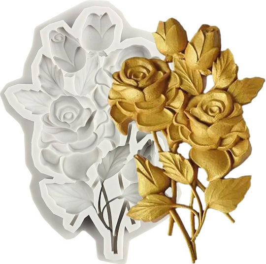 Matriță Silicon Buchet Flori 15.2x10.8x1.6cm