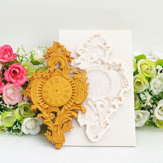 Silicone Mold Clock Design 14.8x9.4x1.1cm