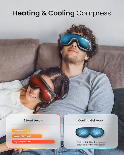 renpho massagegerät vibration Renpho Massagegerät für die Augen mit Vibration und Heizfunktion Schwarz