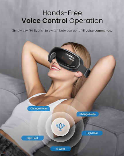 Renpho Massage Device for the Eyes with Vibration and Heating Function Black