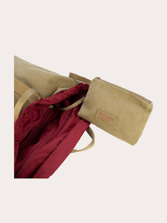 Fabric Women's Shopper Bag Beige