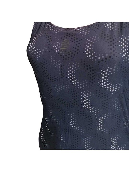 Athletic One-Piece Swimsuit Titanium
