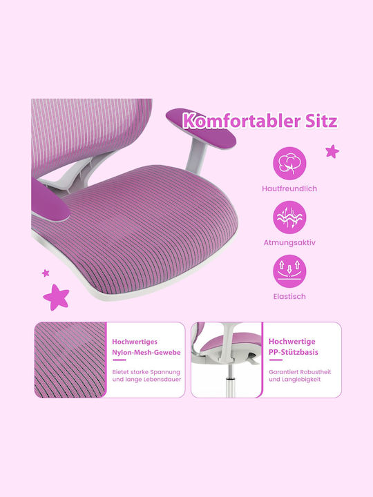 Desk Chair with Armrests Purple