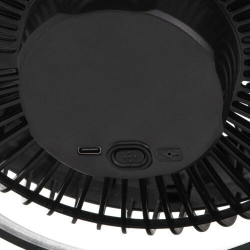 Wiederaufladbarer Clip-On Schreibtischventilator 15,5 cm 360° Rotation Leise USB-C