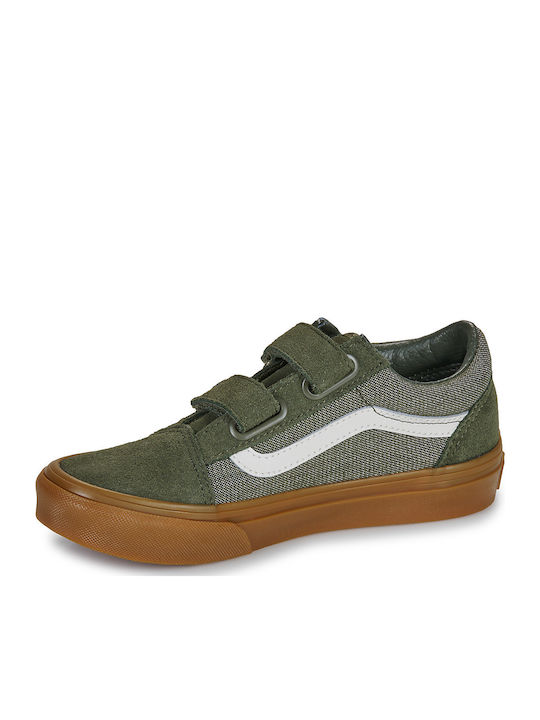 Old Skool Old Skool V Kids Sneakers with Scratch Khaki