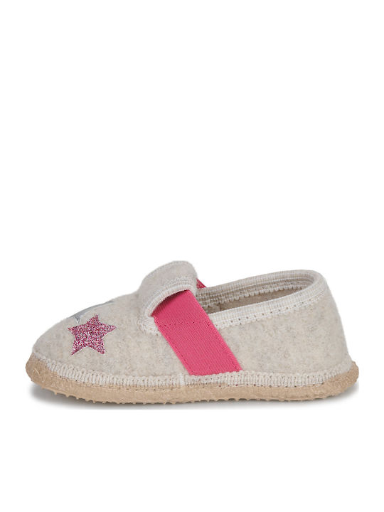 Kinderhausschuhe Beige