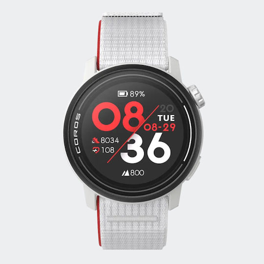 Coros Pace 3 Smartwatch με Παλμογράφο (Chalk)