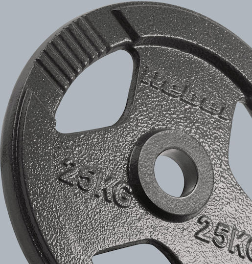 Rebel Set of Plates Olympic Type Metal 1 x 25kg Φ50mm with Handles