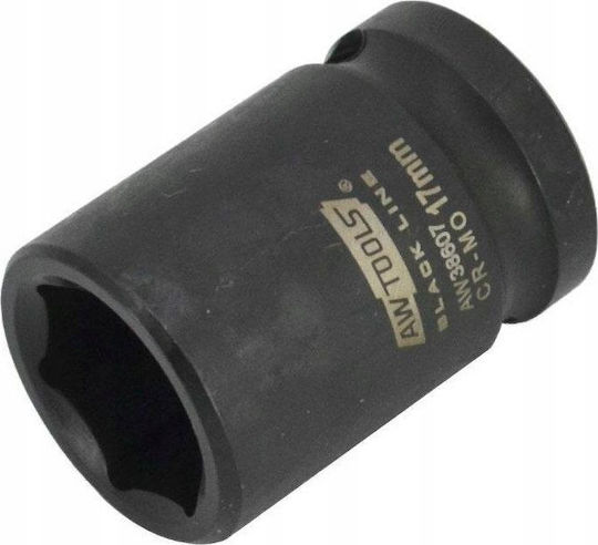 AWTools Καρυδάκι Αέρος Εξάγωνο με Καρέ Υποδοχής 1/2", HEX Διάμετρος 1/2" / 30