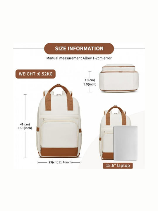 Miss Lulu Backpack Μπεζ