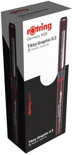 Rotring Μαρκαδόρος Σχεδίου Μαύρος 0.2mm