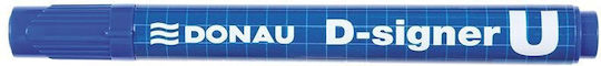 Donau Rotund Pachete Marker Permanent 4mm Albastru