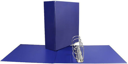Biurfol Document Folder with 4 Rings for Paper A4 Blue