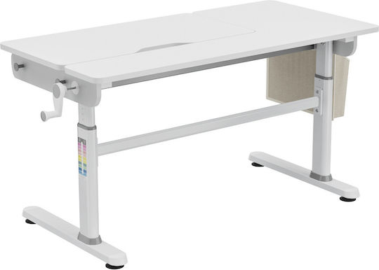 Genius Birou Pentru Copii Din Melamină Gri 120x60x54-76cm