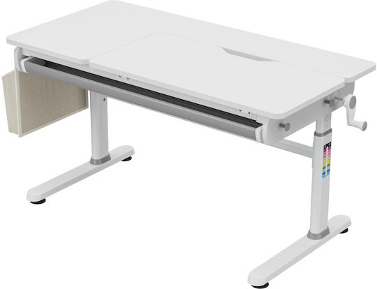 Genius Kinder Schreibtisch aus Melamin Hellblau 120x60x54-76cm