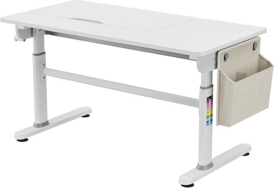 Genius Kinder Schreibtisch aus Melamin Hellblau 120x60x54-76cm