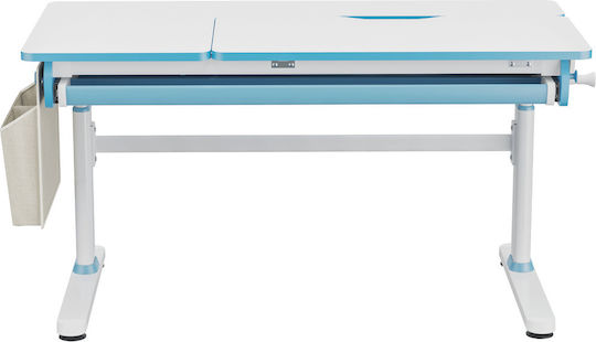 Genius Kinder Schreibtisch aus Melamin Hellblau 120x60x54-76cm